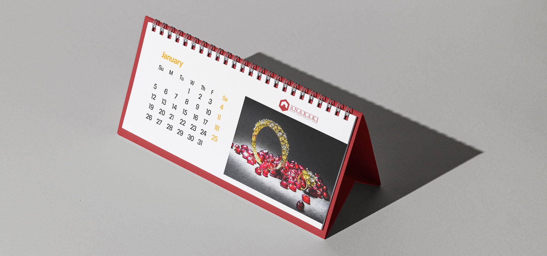 Anaraki - Branding, Calendar Design